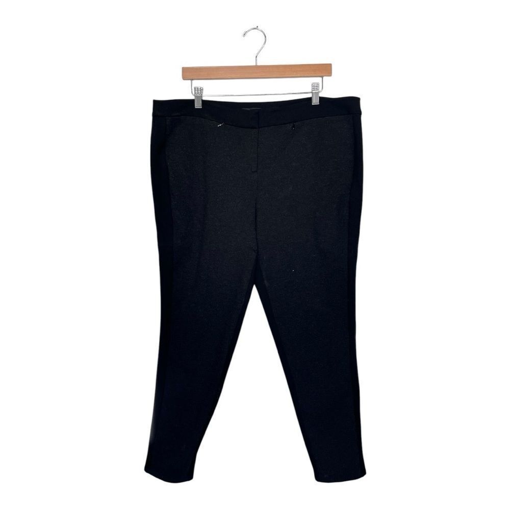 Eileen Fisher | Crop Knit Stretch Pants Size XXL RN78121/CA#34460 Black